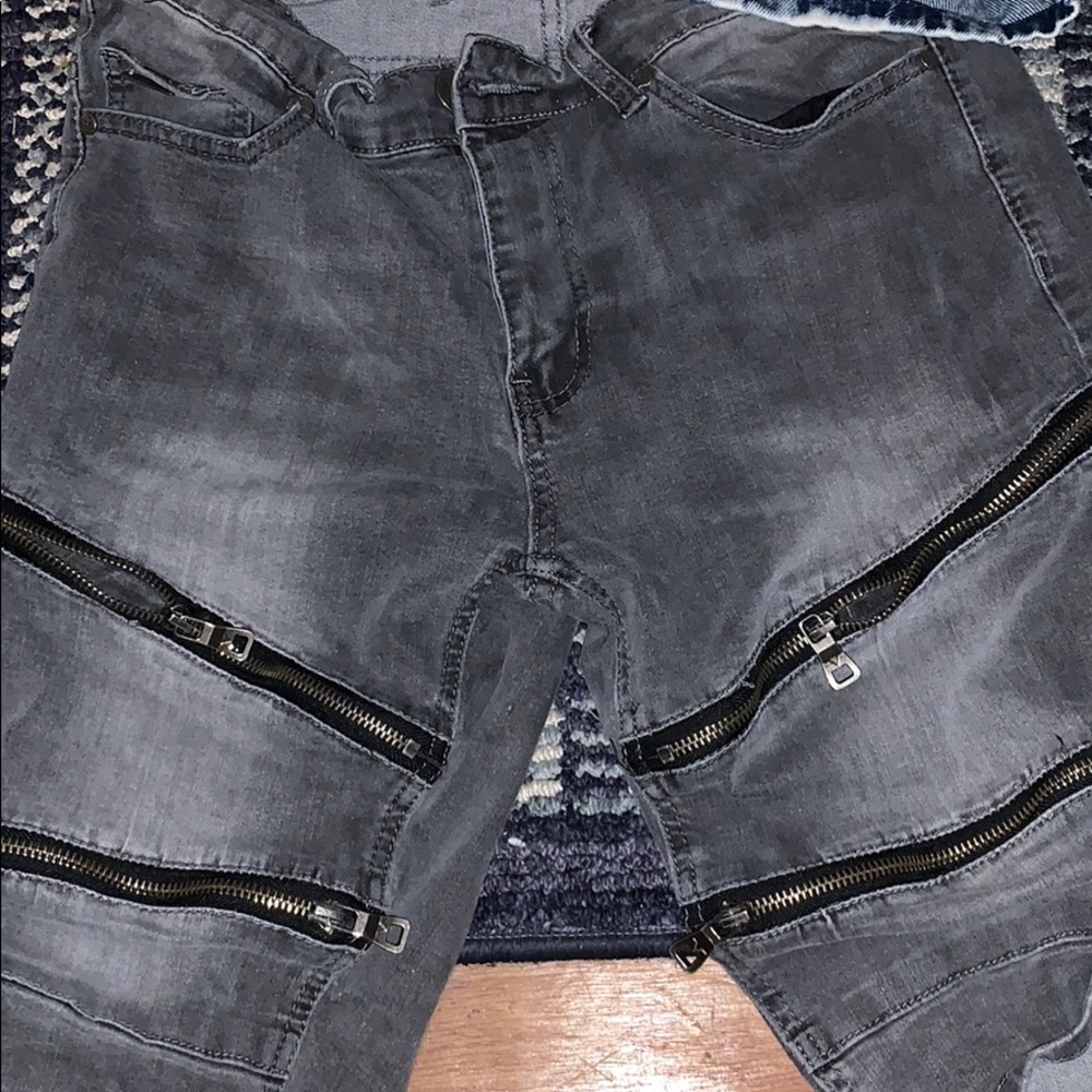 Ripped Jean Shorts